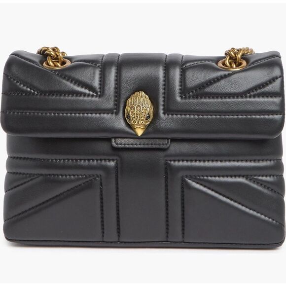 New Kurt Geiger London Kensington Quilted Black Leather  Convertible Crossbody B - Picture 1 of 7